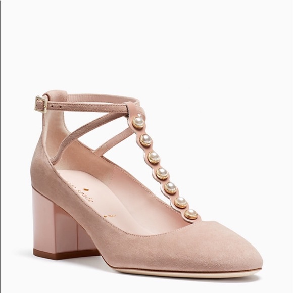 kate spade Shoes - Kate Spade • Pink Suede Galewood Heels